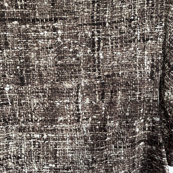 MaxMara Womens Brown Textured Knit Boat Neck Top Medium 3/4 Sleeve Made in Italy - Picture 3 of 7